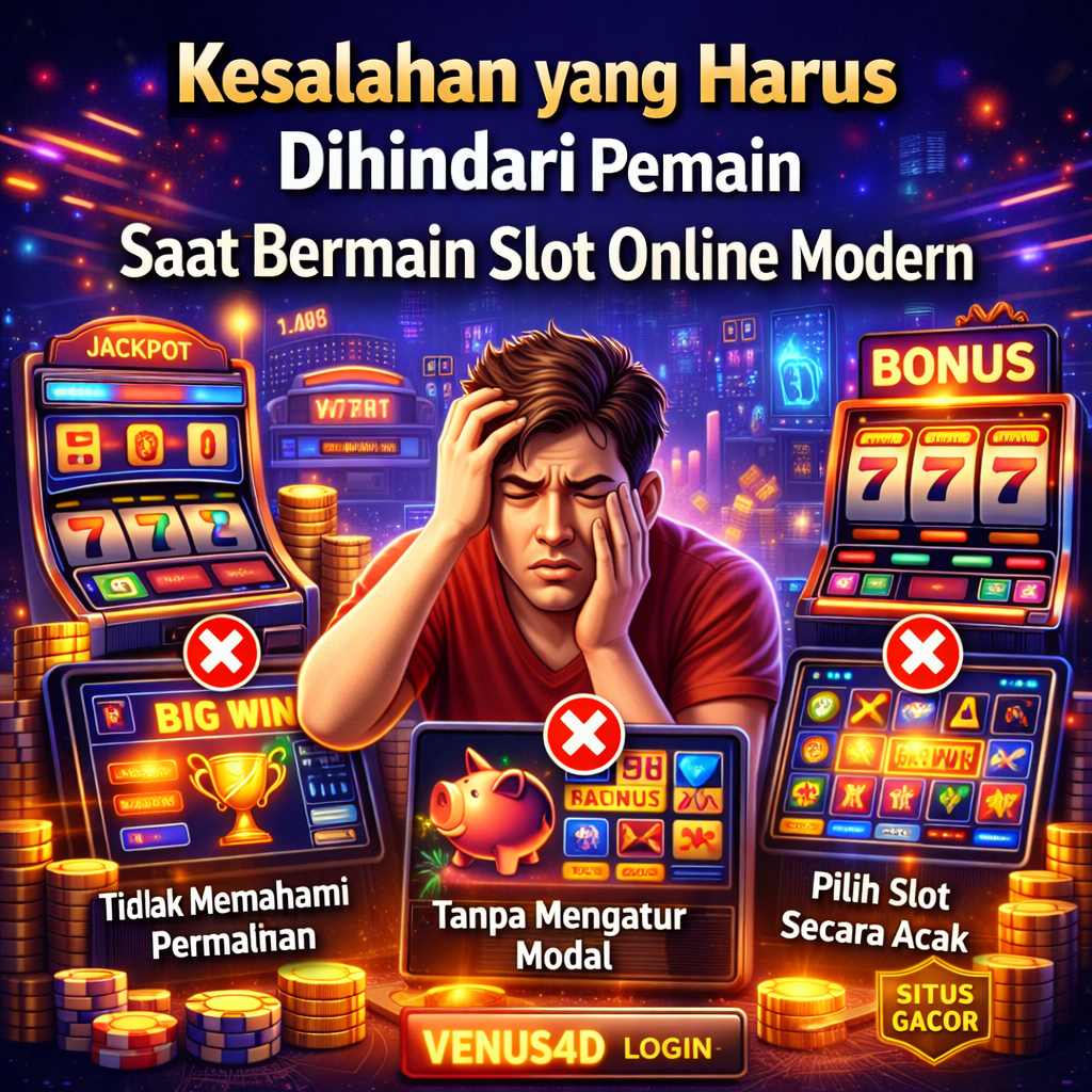Kesalahan yang Harus Dihindari Pemain Saat Bermain Slot Online Modern